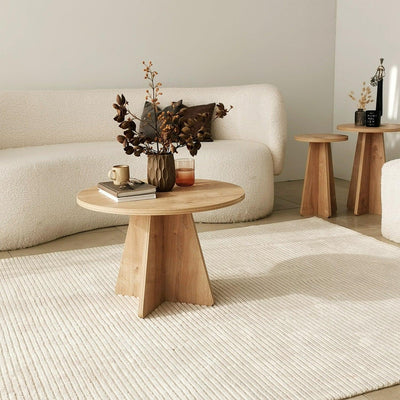 Masuta de cafea Mushroom - Living Oak, Stejar, 60 x 40 x 60 cm
