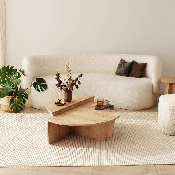 Masuta de cafea Sufragerie Podium, Stejar- Nuc, 90x60x30 cm
