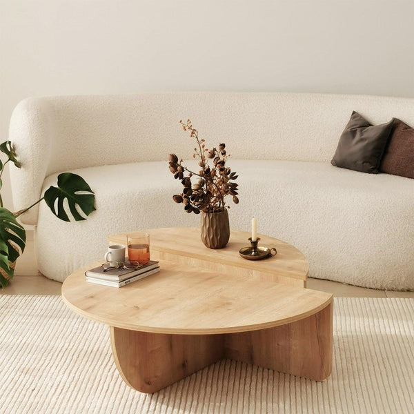 Masuta de cafea Sufragerie Podium, Stejar- Nuc, 90x60x30 cm