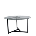 Masuta de cafea Triopa, Transparent, 75x42x75 cm