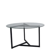 Masuta de cafea Triopa, Transparent, 75x42x75 cm