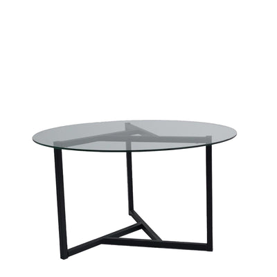 Masuta de cafea Triopa, Transparent, 75x42x75 cm