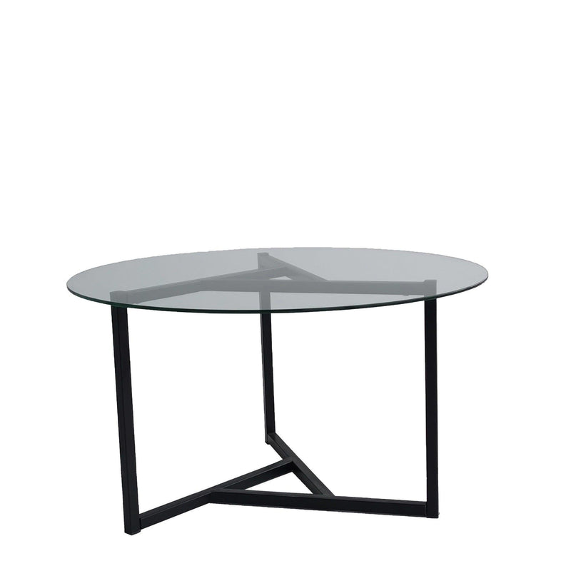 Masuta de cafea Triopa, Transparent, 75x42x75 cm