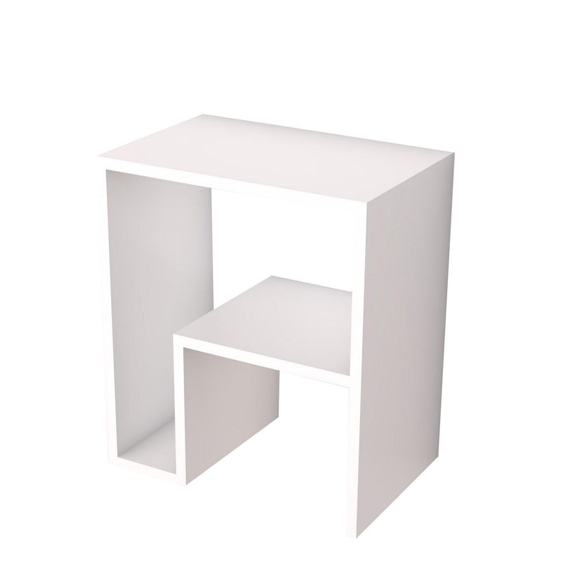 Masuta lateral Yepa, Alb, 30 x 52 x 45 cm