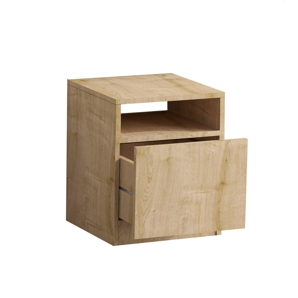 Noptiera Rero cu Sertare, Nuc, 40 X 50 X 40 Cm