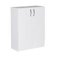 Pantofar Adore Double, 2 usi, 3 rafturi, capacitate 12-16 perechi, Alb, 70 x 90 x 33 cm