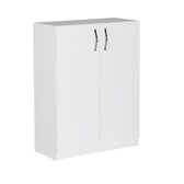 Pantofar Adore Double, 2 usi, 3 rafturi, capacitate 12-16 perechi, Alb, 70 x 90 x 33 cm