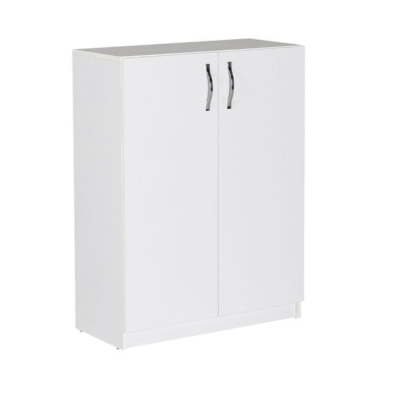 Pantofar Adore Double, 2 usi, 3 rafturi, capacitate 12-16 perechi, Alb, 70 x 90 x 33 cm