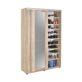 Pantofar Adore Porto cu cuier, 2 usi cu oglinda, 12 rafturi, capacitate 35 perechi incaltaminte, 120 x 212 x 40 Cm