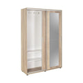 Pantofar Adore Porto cu cuier, 2 usi cu oglinda, 12 rafturi, capacitate 35 perechi incaltaminte, 120 x 212 x 40 Cm
