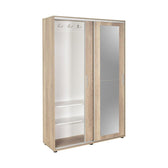 Pantofar Adore Porto cu cuier, 2 usi cu oglinda, 12 rafturi, capacitate 35 perechi incaltaminte, 120 x 212 x 40 Cm