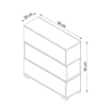 Pantofar Napolyon, Alb, 90x93x30 cm