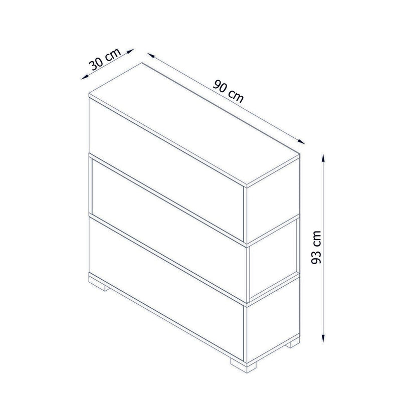 Pantofar Napolyon, Alb, 90x93x30 cm