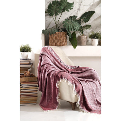 Cuvertura Patura Vanity, Rosu bordo, 210x170 cm