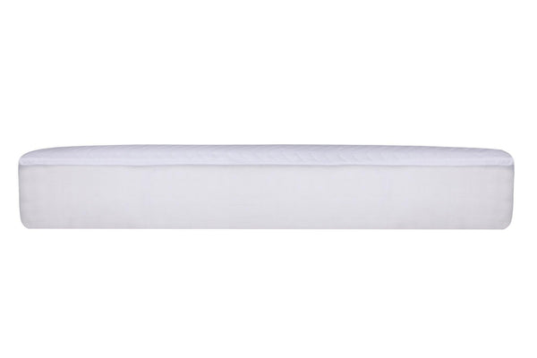 Protectie de pat double, 100% Bumbac Ranforce, Alb, 200x180 cm
