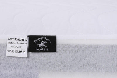 Protectie de pat double, Alb, 200 x 180 cm,100% Bumbac Ranforce
