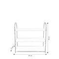 Raft De Bucatarie Hamm cu 3 Rafturi, Stejar, 45 X 42 X 17 Cm
