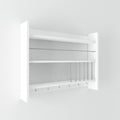 Raft de bucatarie Kolin, alb, 85 x 65 x 15 cm