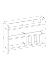 Raft de bucatarie Kolin, alb, 85 x 65 x 15 cm