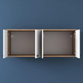 Raft de Bucatarie Nehir cu 4 Usi, Alb - Nuc, 120 X 47 X 42 Cm