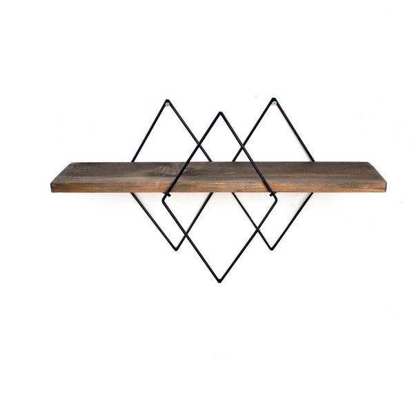 Raft de perete Chelsea, Nuc, 60x36x14 cm