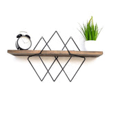 Raft de perete Chelsea, Nuc, 60 x 36 x 14 cm