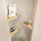 Raft De Perete Colt Belek 3 Bucati, Stejar, 39 X 5 X 15 Cm