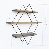 Raft de perete Kube, Nuc, 60x60x14 cm