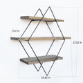 Raft de perete Kube, Nuc, 60x60x14 cm
