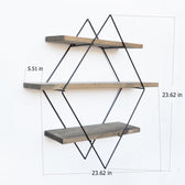 Raft de perete Kube, Nuc, 60x60x14 cm