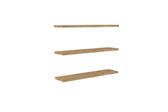 Raft de perete Muca, Stejar, 60 x 2 x 15 cm, 3 piese