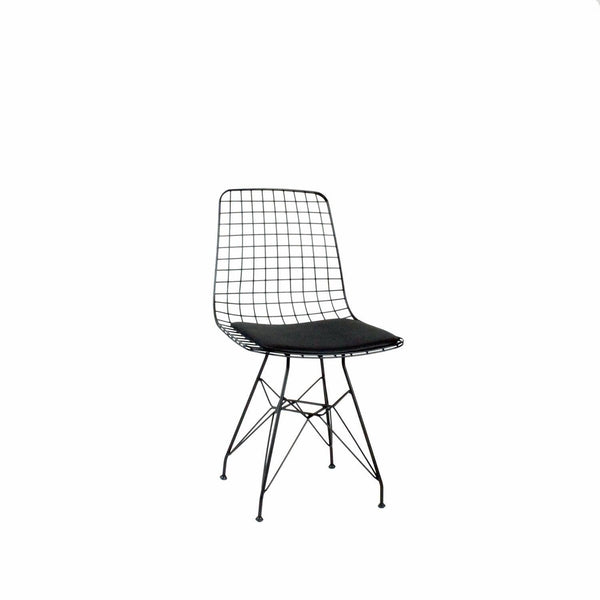 Scaun metal Frame, Negru, 53x80x51 cm