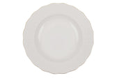 Serviciu de masa, 24 piese, Portelan, Alb - Auriu