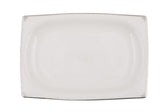 Serviciu de masa, 62 piese,  Portelan, Alb - Argintiu
