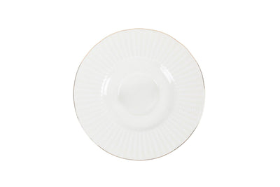 Serviciu de masa, 83 piese,  Portelan, Alb - Auriu