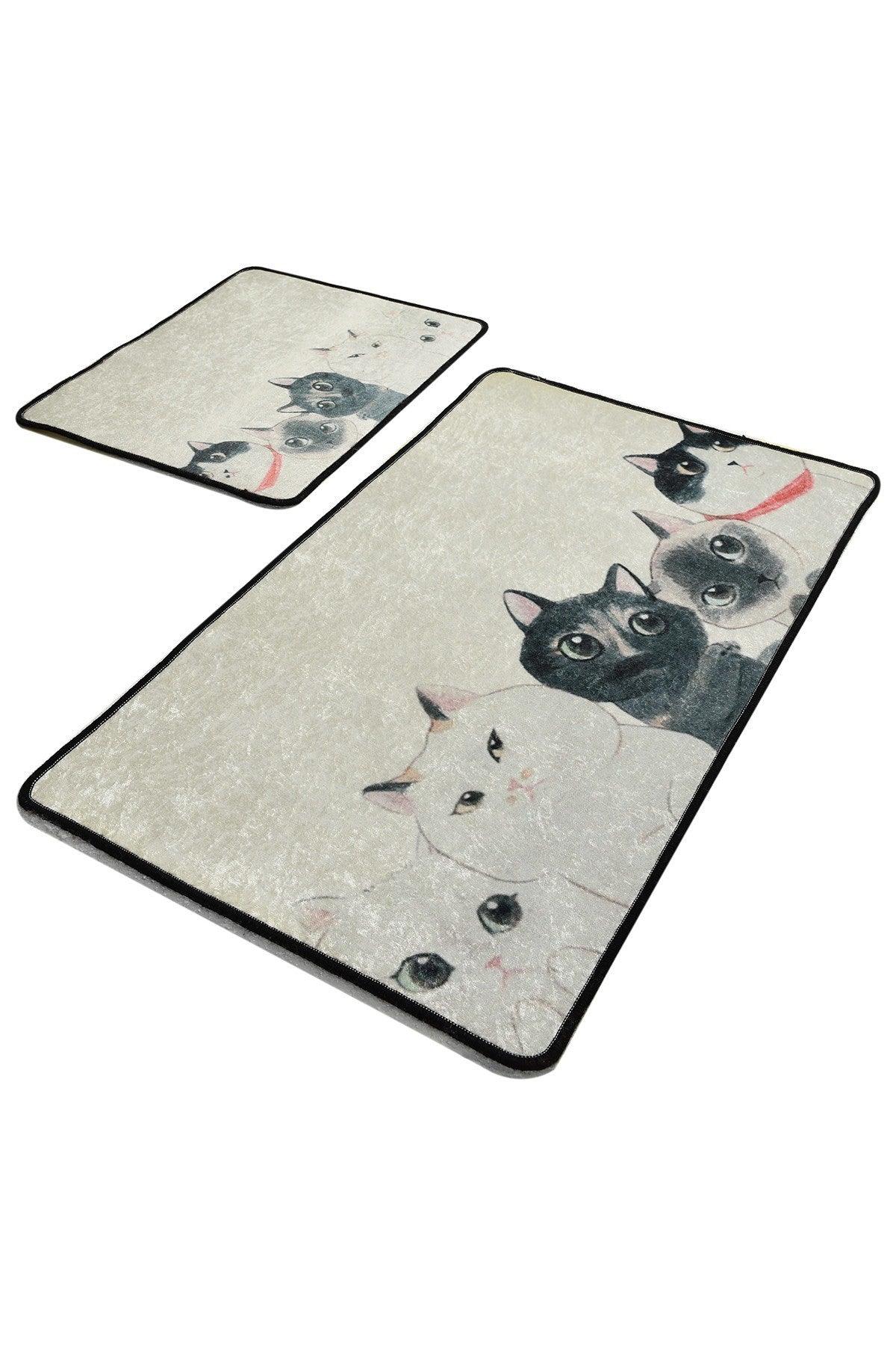 Set Covor de baie (2 bucăți), Bej