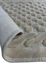 Set Covor de baie (2 bucăți), Crem