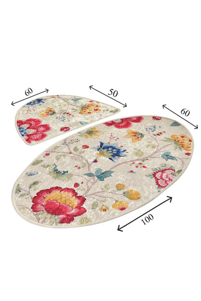 Set Covor de baie (2 bucăți), Multicolor
