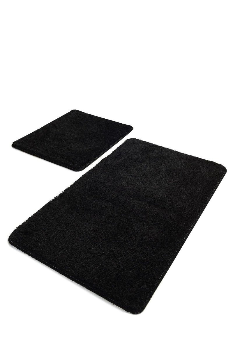Set Covor de baie (2 bucăți), Negru
