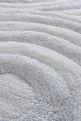 Set Covor de baie (3 bucăți), Alb