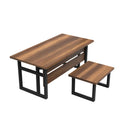 Set de mobilier de birou Heart, Nuc, 2 piese, Birou - masa