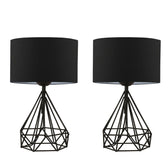 Set Lampă De Masă (2 Bucăți) Taylor, Negru