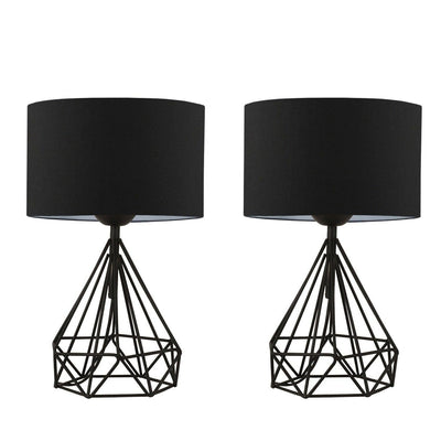 Set Lampă De Masă (2 Bucăți) Taylor, Negru