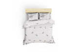 Set Lenjerie de pat double, 100% Bumbac Ranforce, Alb, 220x160 cm