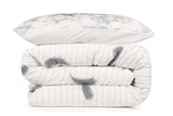 Set Lenjerie de pat double, 100% Bumbac Ranforce, Alb, 220x160 cm