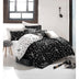Set Lenjerie de pat double, Negru, 220 x 200 cm,65% Bumbac / 35% POLYESTER