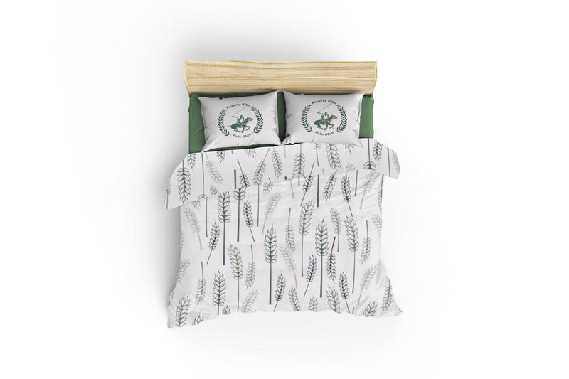 Set Lenjerie de pat double, 100% Bumbac Ranforce, Alb, 220x200 cm, imagine suplimentara