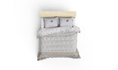 Set Lenjerie de pat double, Bej, 220 x 200 cm,100% Bumbac Ranforce