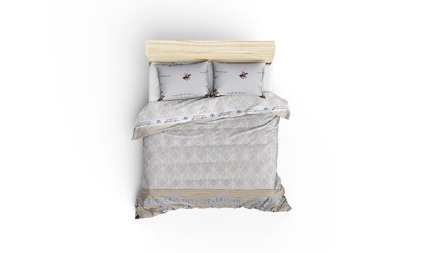 Set Lenjerie de pat double, 100% Bumbac Ranforce, Bej, 220x200 cm