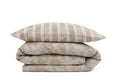 Set Lenjerie de pat double, 100% Bumbac Ranforce, Crem, 220x200 cm, detaliu produs